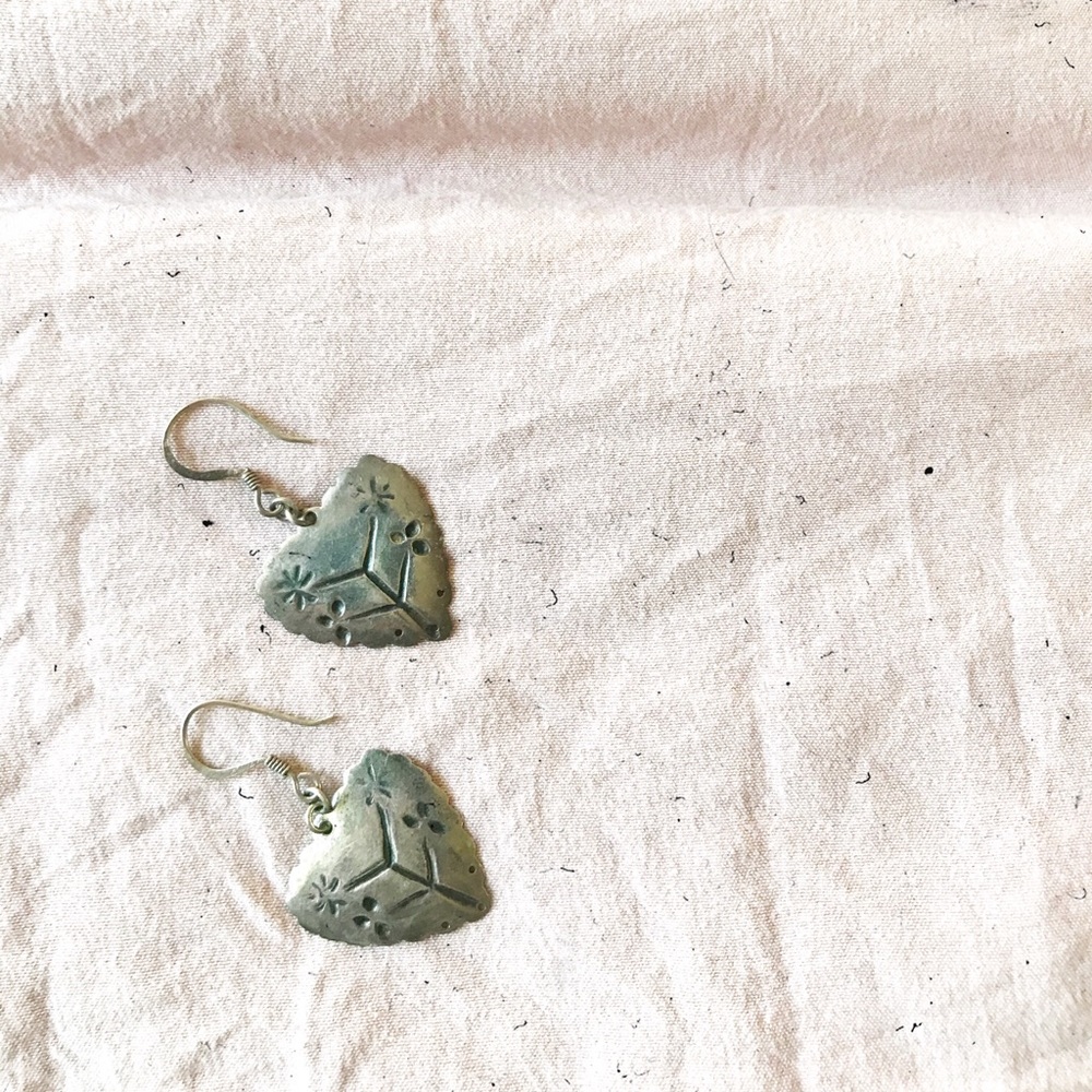 Silver earrings